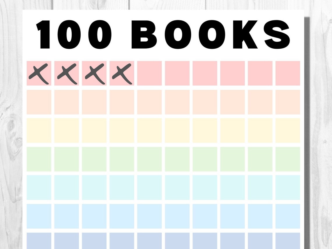 100-books-to-read-tracker-printable-worksheet-for-kids-etsy