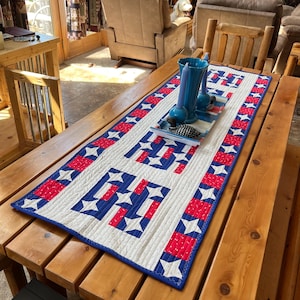 Sew Many Stars Table Runner Pattern