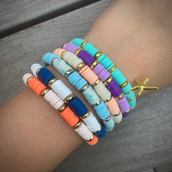 Clay Bead Bracelets Ideas Etsy