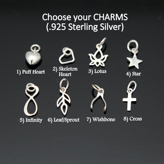 ADD a Small Charm Sterling Silver Small Silver Charm Etsy