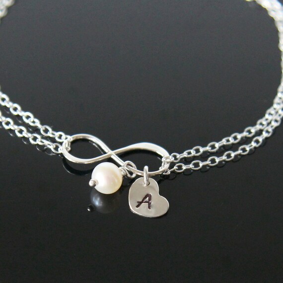 925 Sterling Silver Endless Love Heart Charm With Birthstone - Fits Pandora Bracelets, Birthday Gift