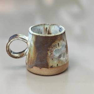 Taza de café de cerámica hecha a mano / Taza de gres hecha a mano / Taza de cerámica con esmalte reactivo