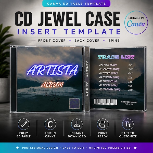 Cd Cover Rear Cd Front and Back Covers - Etsy