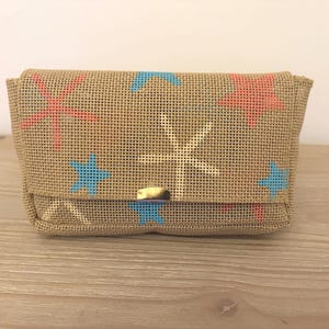 Handmålad självhäftande 13 mesh Needlepoint-kutsch