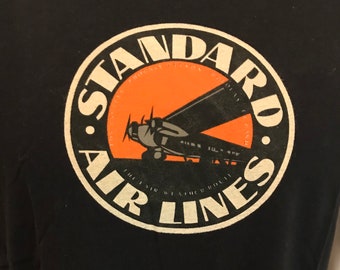 NWOT Rare Vintage 1990s J Peterman Standard Airline T-Shirt Large