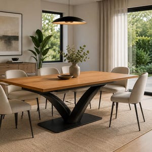 plan table avec pieds design fichier DXF,3D,PDF
