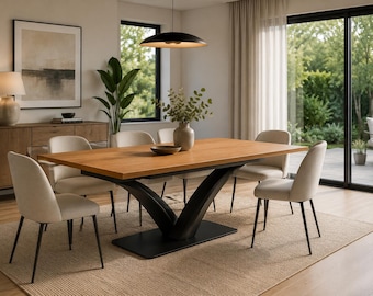 Plano de mesa con patas, archivo de diseño DXF, 3D, PDF