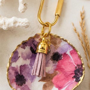 Scallop Shell Keyring or Purse Charm