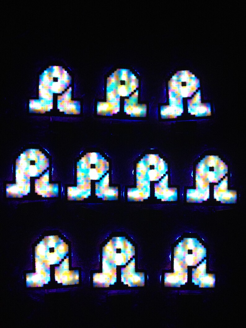 UV LED Pretty Lights Necklace Glow in the Dark Electric Etsy