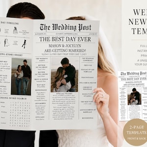 Wedding Newspaper Template