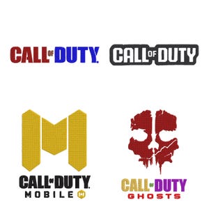 Call of Duty Embroidery Bundle | Gaming Logo Machine Embroidery Designs