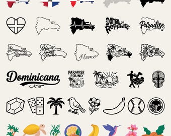 Dominican Svg Bundle, Dominican Republic Svg, Dominican Flag Svg, Dominican Map, DR Clipart, Dominican Png, Cricut Cut Files