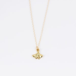 Gold Vermeil Ginkgo Leaf Necklace