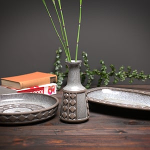 Stoneware Ceramic | Set of 3 | Frank Rasmussen Keramik Denmark Stoneware Plates | Danish Pottery | Danish Design | Vintage