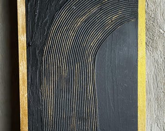 Texturizado negro y dorado