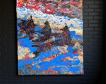 De kunde vara kråkor - texturerad abstrakt