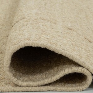 Woven Ridge Herbst-Kamelwollteppich, handgewebt, gerippt, mit Richtungsbindung, warmer Kamel-Teppich 8x10 Bild 7