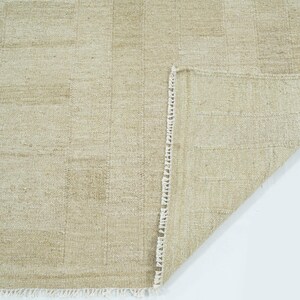 Tappeto in lana Soft Ground Dawn Honey, tessuto a mano a pelo corto, con trama piatta, caldo colore miele, 8x10 immagine 6