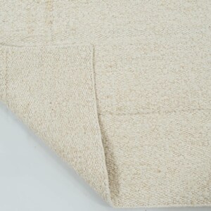Woven Ridge Arroyo Honey Wool Rug, Hand-Woven Ribbed Directional Weave, Warm Honey Area Rug 8x10 image 5