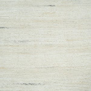 Alfombra de lana Warm Grain Acorn Ivory, tejido tribal texturizado anudado a mano, alfombra de área color crema marfil 8x10 imagen 4