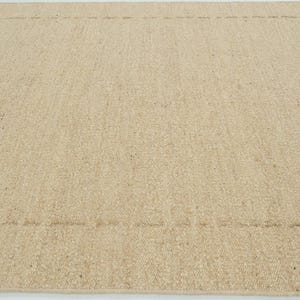 Woven Ridge Herbst-Kamelwollteppich, handgewebt, gerippt, mit Richtungsbindung, warmer Kamel-Teppich 8x10 Bild 6