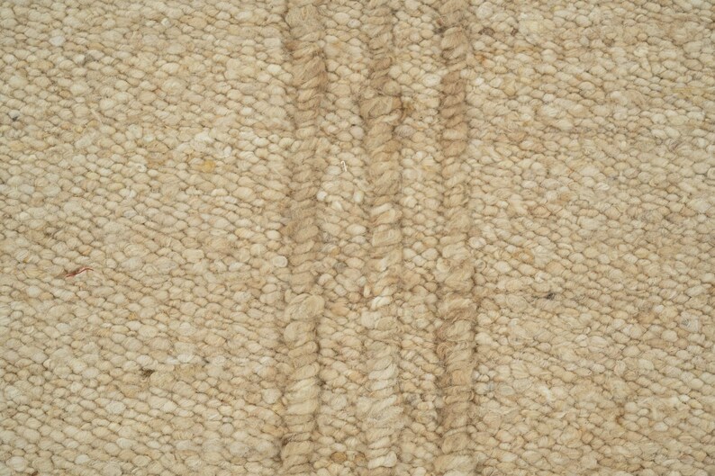Gewebter Kamelwollteppich „Widen Ridge Atoll“, handgewebt, gerippt, mit Richtungsbindung, warmer Kamelteppich, 8x10 Bild 4