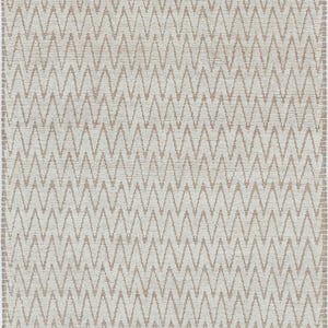 Warm Grain Breeze Elfenbeinfarbener Wollteppich, handgeknüpft, strukturiertes Tribal-Webmuster, elfenbeinfarbener Teppich 8x10 Bild 1