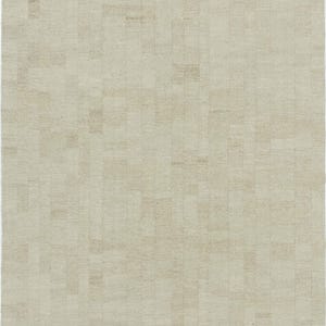 Tapete Dale de lã de camelo para terreno macio, tecido à mão com trama plana de pelo baixo, tapete de área em tom camelo quente, 2,44 x 3,05 m imagem 1