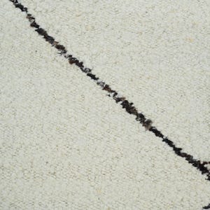 Tapis Warm Grain Cress en laine ivoire, tissé à la main, motif tribal texturé, tapis crème ivoire 8x10 image 5