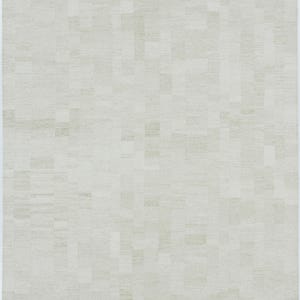 Tapete Soft Ground Dill Cream em lã, tecido à mão com trama plana de pelo baixo, tapete creme 8x10 imagem 2
