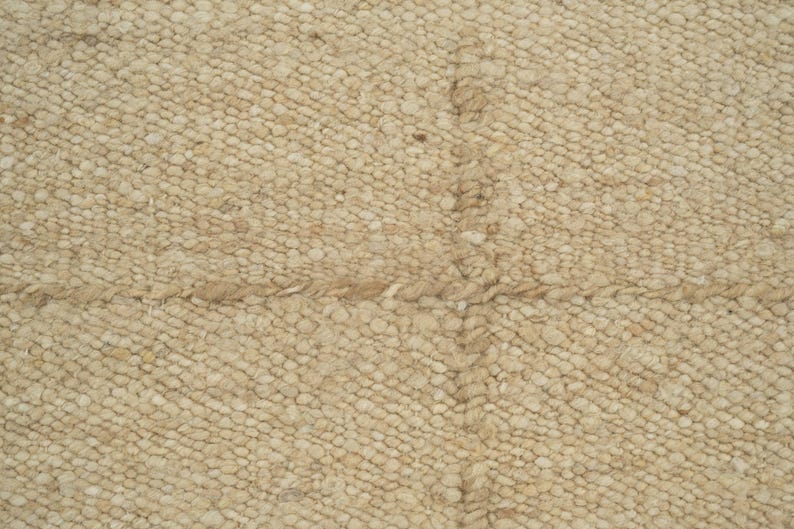 Woven Ridge Attic Honey Wool Rug, Hand-Woven Ribbed Directional Weave, Warm Honey Area Rug 8x10 image 10