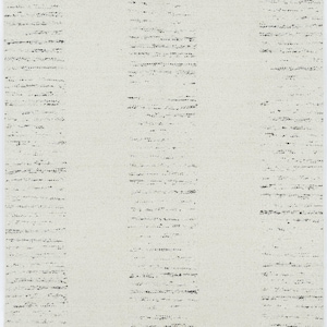 Warm Grain Brocade Ivory Wool Rug, Hand-Woven Textured Tribal Weave, Ivory Cream Area Rug 8x10 image 1