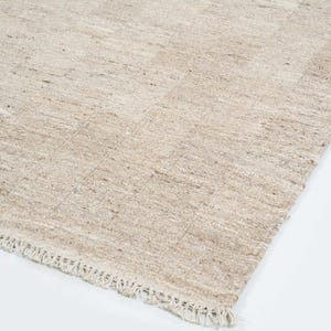 Soft Ground Divide Honey wollen vloerkleed, handgeweven laagpolig platweefsel, warm honingkleurig vloerkleed 8x10 afbeelding 5