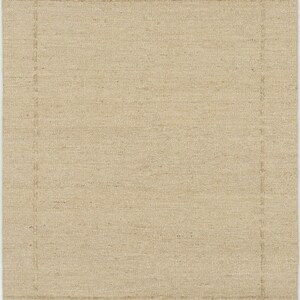 Woven Ridge Attic Honey Wool Rug, Hand-Woven Ribbed Directional Weave, Warm Honey Area Rug 8x10 image 9