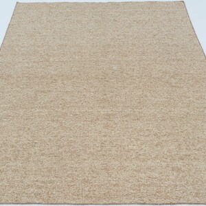 Craft Loop Cumin Rose Wool Rug, Hand-Woven Looped Boucle Texture, Dusty Rose Area Rug 8x10 image 2
