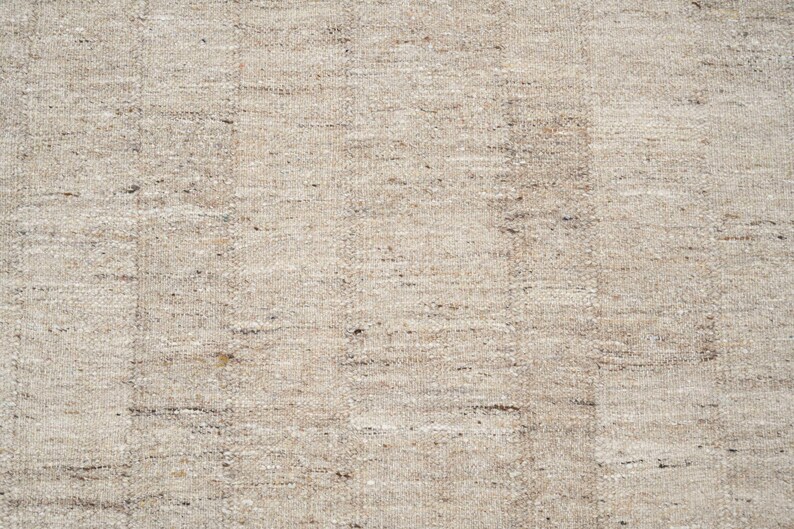 Soft Ground Divide Honey wollen vloerkleed, handgeweven laagpolig platweefsel, warm honingkleurig vloerkleed 8x10 afbeelding 2