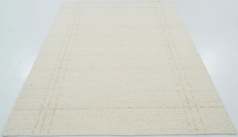 Woven Ridge Arroyo Honey Wool Rug, Hand-Woven Ribbed Directional Weave, Warm Honey Area Rug 8x10 image 3