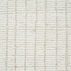 Hoogpolig wollen vloerkleed in de kleur Briar Ivory, handgeknoopt, pluche, hoog-laagpolig, ivoorkleurig crèmekleurig vloerkleed 8x10 afbeelding 4