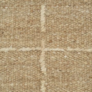 Geweven Ridge Azuriet Camel wollen vloerkleed, handgeweven ribbels met richtingspatroon, warm camelkleurig vloerkleed 8x10 afbeelding 4