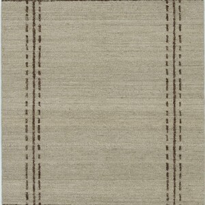 Woven Ridge Arroyo Honey Wool Rug, Hand-Woven Ribbed Directional Weave, Warm Honey Area Rug 8x10 image 9