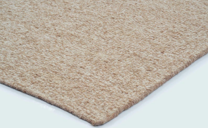 Craft Loop Cumin Rose Wool Rug, Hand-Woven Looped Boucle Texture, Dusty Rose Area Rug 8x10 image 6