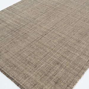 Tappeto Woven Ridge Current in lana color crema, tessuto a mano con trama a coste direzionali, tappeto color crema 8x10 immagine 1