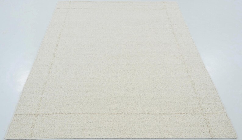 Woven Ridge Attic Honey Wool Rug, Hand-Woven Ribbed Directional Weave, Warm Honey Area Rug 8x10 image 3