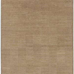 Deep Pile Crest Camel Wool Rug, Hand-Knotted Plush High-Low Pile, Warm Camel Area Rug 8x10 image 1