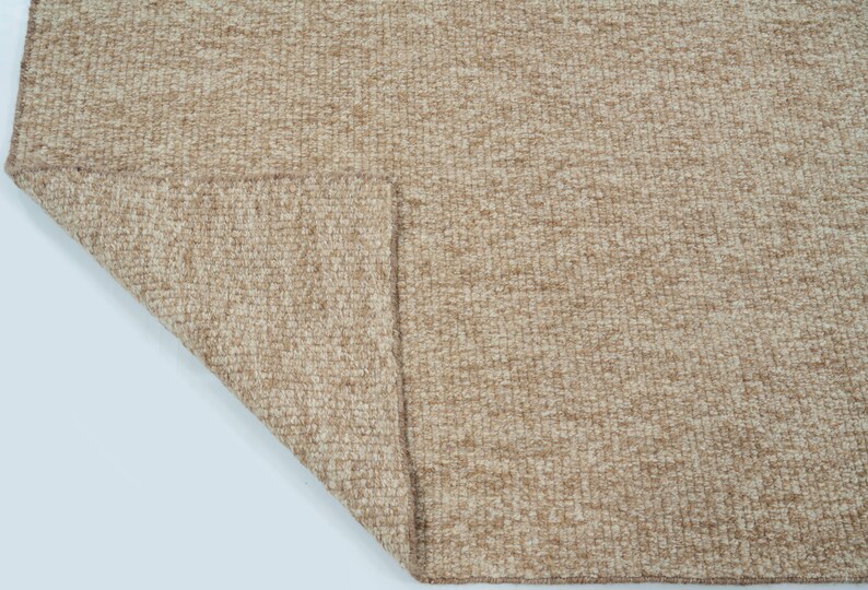 Craft Loop Cumin Rose Wool Rug, Hand-Woven Looped Boucle Texture, Dusty Rose Area Rug 8x10 image 4