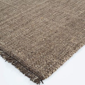 Woven Ridge Cupola Honey wollen vloerkleed, handgeweven ribbelweefsel met richtingspatroon, warm honingkleurig vloerkleed 8x10 afbeelding 7