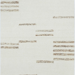 Alfombra de lana color marfil Warm Grain Beam, tejida a mano con textura tribal, alfombra color crema marfil de 8x10 imagen 1