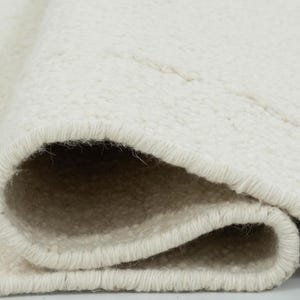 Woven Ridge Attic Honey Wool Rug, Hand-Woven Ribbed Directional Weave, Warm Honey Area Rug 8x10 image 2