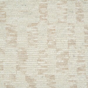 Warm Grain Billow Ivory Wool Rug, Hand-Knotted Textured Tribal Weave, Ivory Cream Area Rug 8x10 image 4