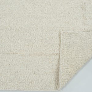 Woven Ridge Attic Honey Wool Rug, Hand-Woven Ribbed Directional Weave, Warm Honey Area Rug 8x10 image 5